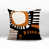 Burnt Orange/Black/Off-White Abstract