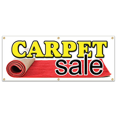 Panneau de vente de tapis