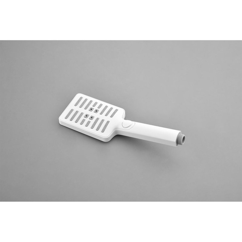 Wall Mounted Waterfall Rain Shower System With 3 Body Sprays & Handheld Shower, White