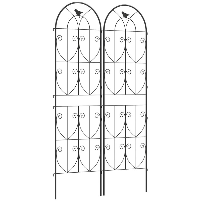 180cm H x 50cm W Metal Arched