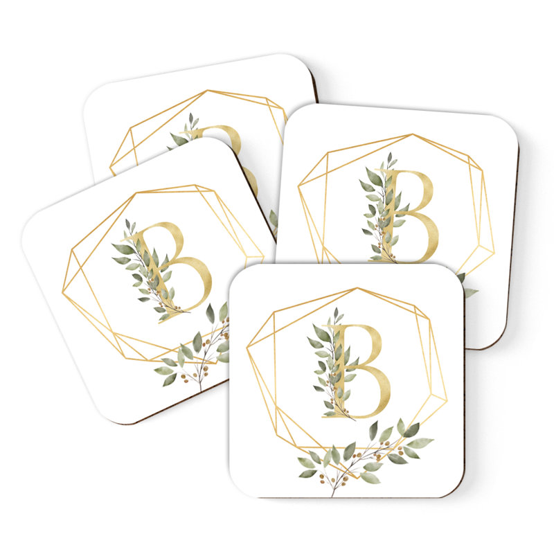 Sous-verres Café à monogramme, B