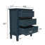 Blue Nightstand with Three Drawers, Fully Assembled-987399244