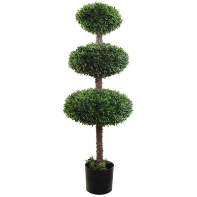 Artificial Cone Topiary Tree in Planter Pot
