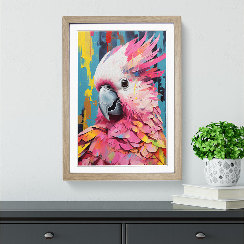 Single Picture Frame Print on Wood, 34cm H x 25cm W, Oak Framed