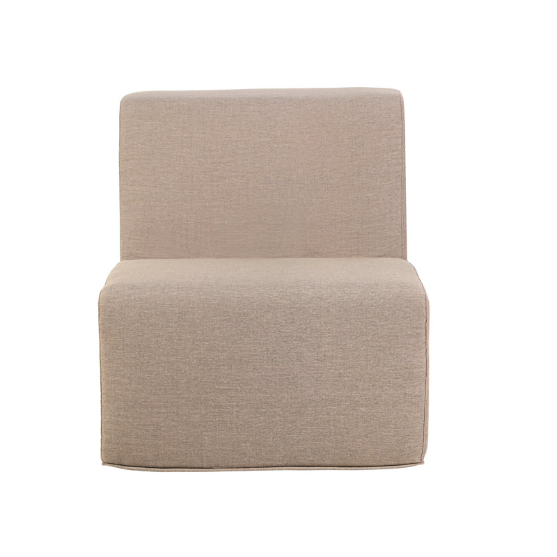 Fauteuil modulaire sans accoudoirs Deko Living, Polyester brun