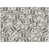  Money Dollar Bill Front Modern Green Area Rug