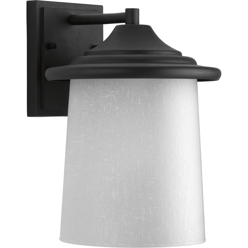 Lanterne murale d'extérieur Kephart, H 8,75 po x l 5,88 po x P 6,75 po, Noir