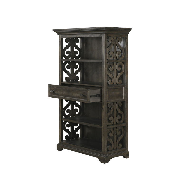 Bureau d'écriture avec classeur latéral et bibliothèque, 3 pièces: bureau, classeur, bibliothèque
