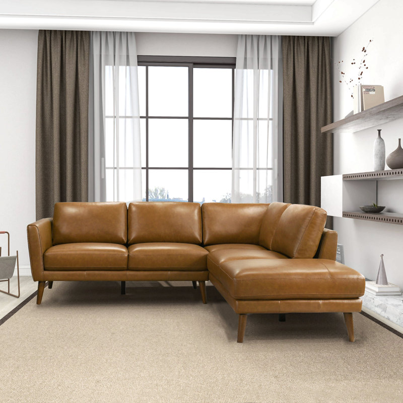 Canapé modulaire en cuir Benson