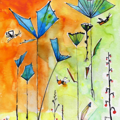 Ginette Fine Art Miro Poppy Land