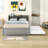 Full Size Platform Bed with Trundle and Storage Shelves-86914851