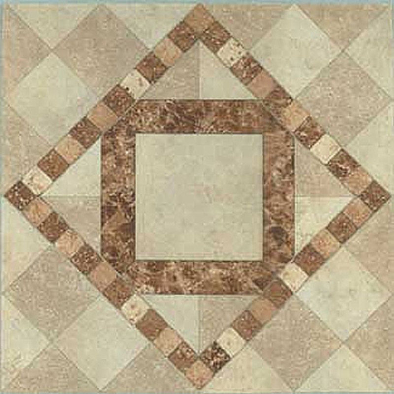 Vinyl Self Adhesive 12x12 Inches Floor Tile 1.2 mm Thick, Brown Square
