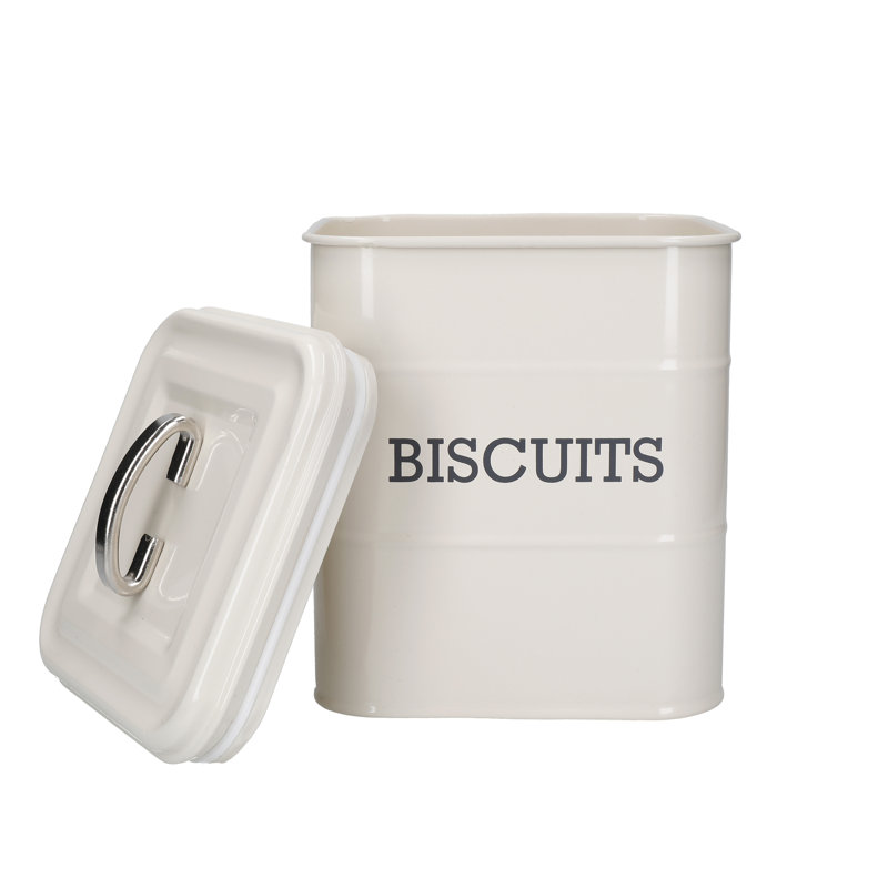 Living Nostalgia Biscuit Storage Tin, Cream