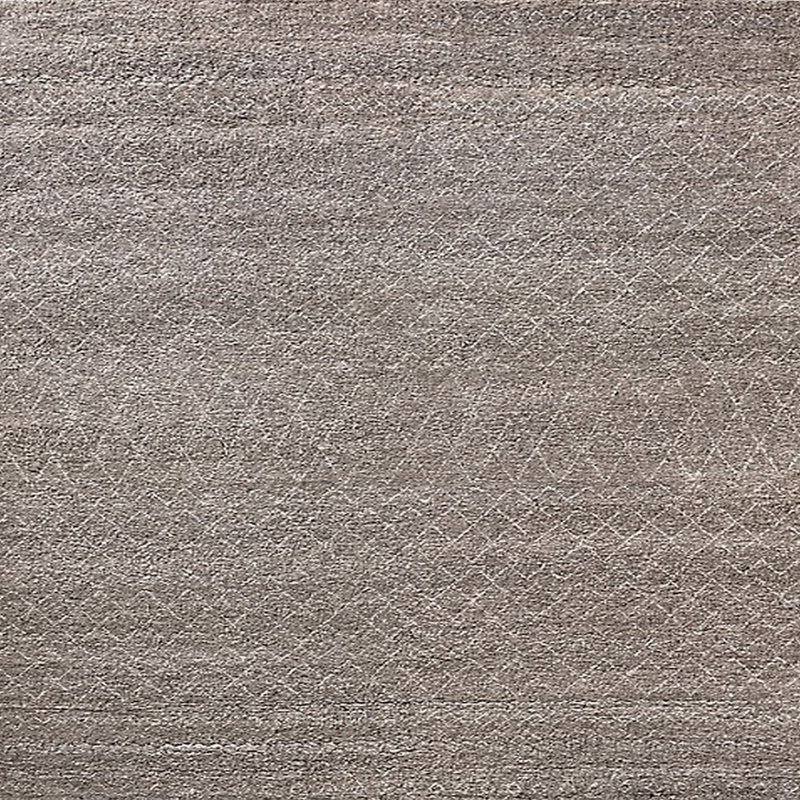 Tapis brun à motif géométrique Lundell, Carré 6 pi