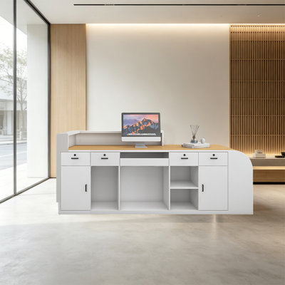 Bureau de réception avec tiroirs verrouillables