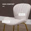 Ensemble de 2 chaises de salle à manger, chaise d'appoint moderne avec dossier rembourré, revêtement en lin pour la cuisine et le salon, blanc crème