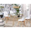 Layne Glass Top Metal Base Dining Table