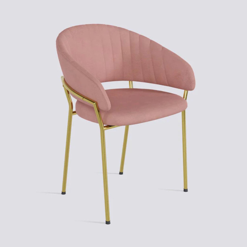 Chaise d'appoint rembourrée Lyre