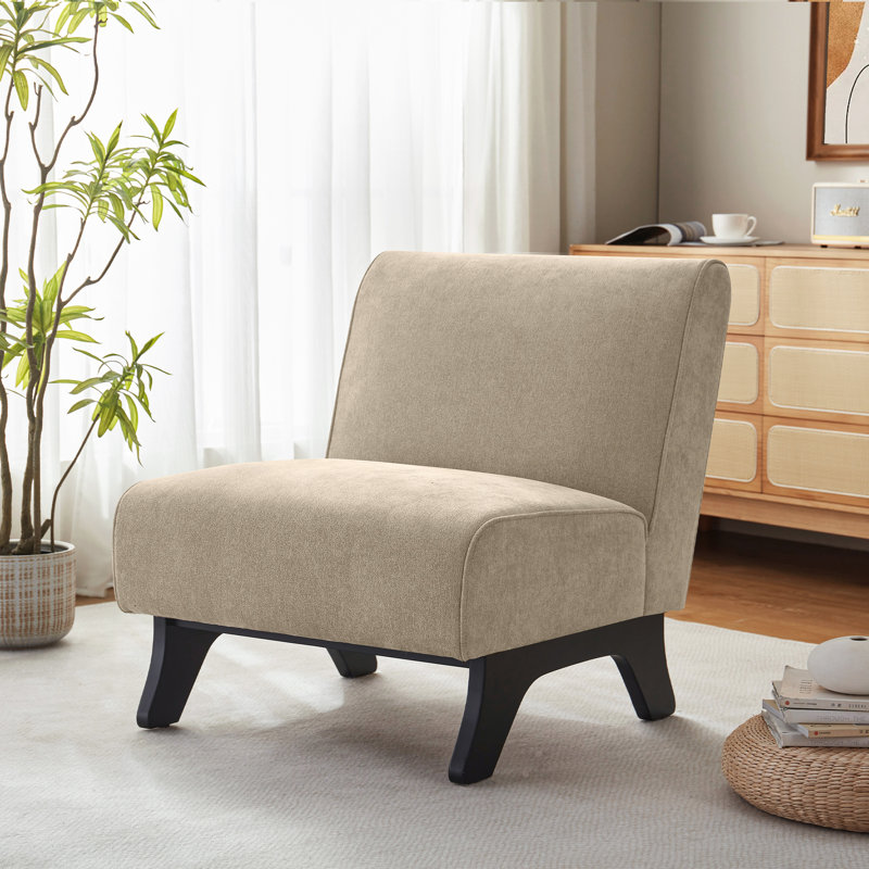 Upholstered Accent Chair, Brown
