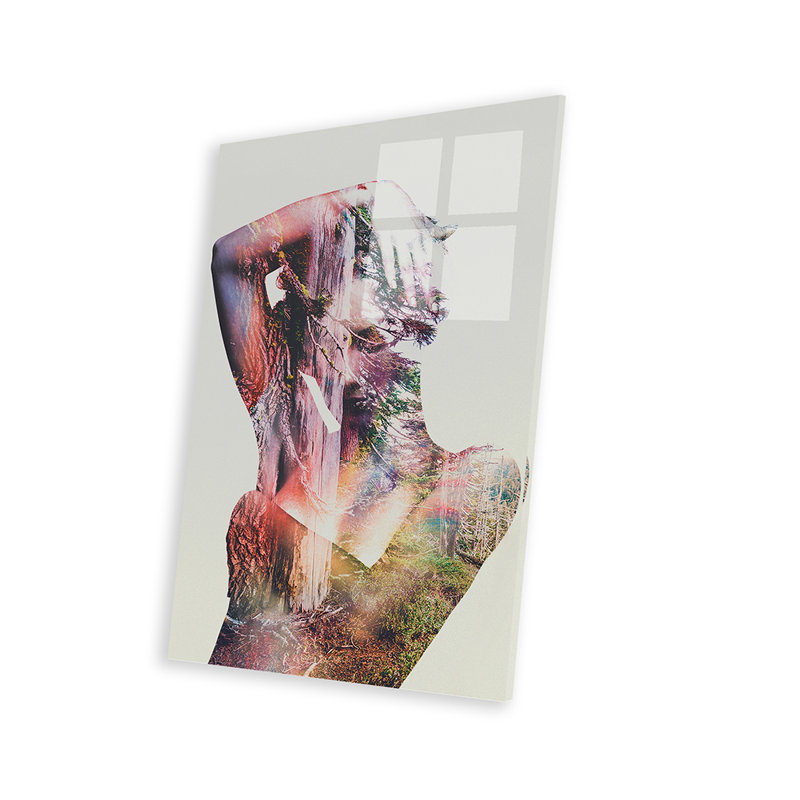 Wilderness Heart I, impression sur verre acrylique, H 24 po x l 16 po x P 0,25 po