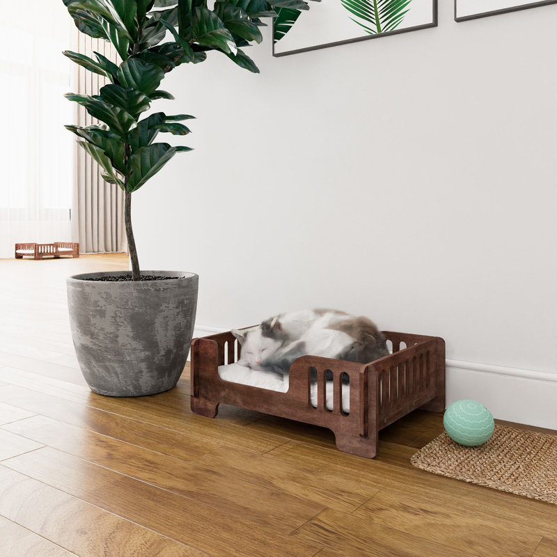 Stiles Wood Pet Bed, 15.24cm H x 81.28cm W x 11.76cm D