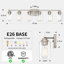 Luminaire de salle de bain à intensité variable en nickel brossé à 6 lumières 37,89 po avec abat-jour en verre transparent-696246156-696246158