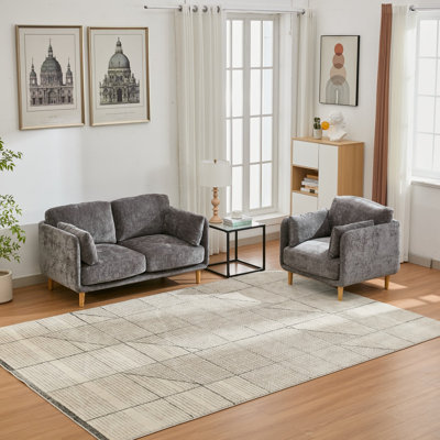 3 Seater Fabric Settee