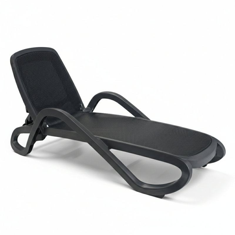 Alfa Long Reclining Single Chaise, Anthracite