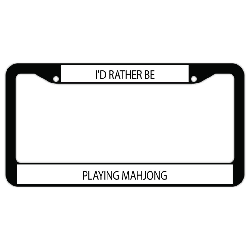 I'd Rather Be Playing Mahjong Plate Frame