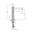 Robinet pour salle de bain à poignée simple en laiton DAX Capri-109055960