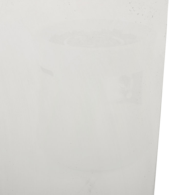 Pot à fleurs en béton Devi, Blanc mat, 1