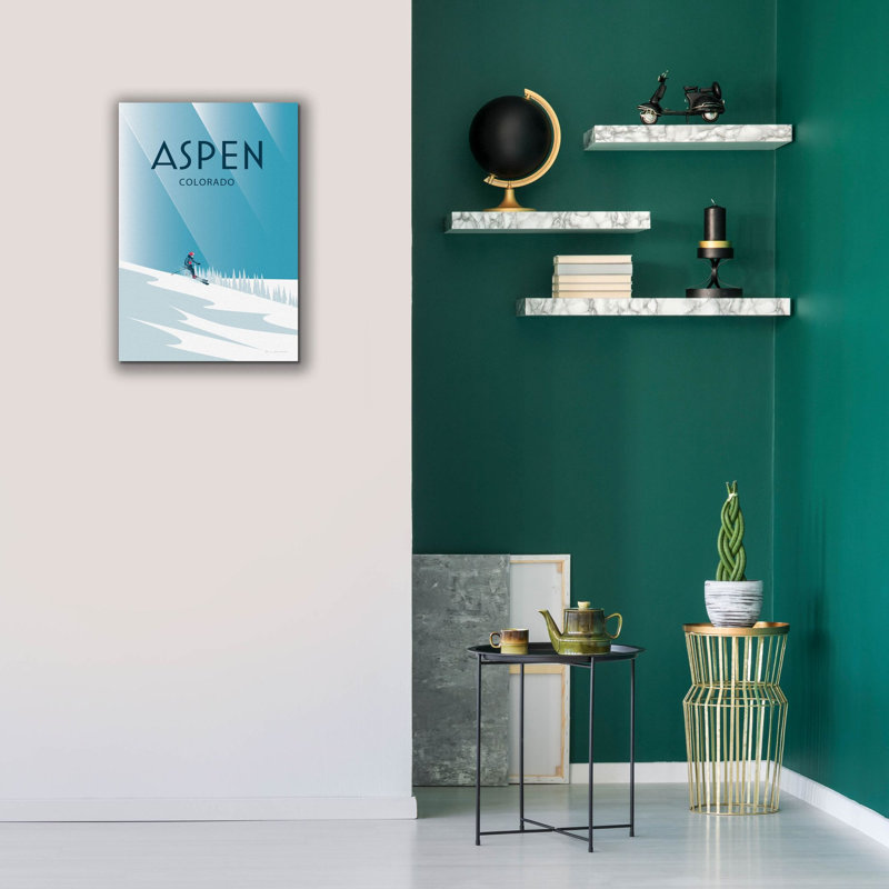  «Aspen» par Omar Escalante, art mural sur toile, 18 po x 26 po