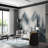 Misty Pine Mountain Landscape Mural-28707669