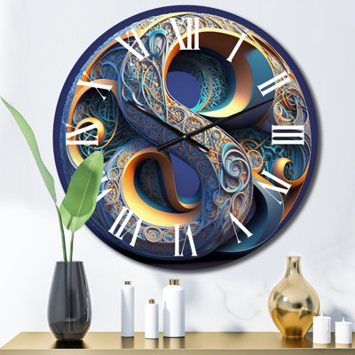 Horloge murale moderne circulaire circulaire I Lundiscatein