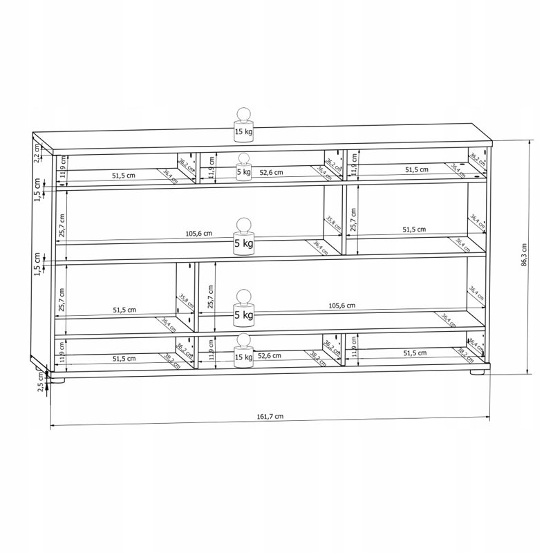 Ashley-Mason Display Cabinet, Black Norwegian Pine