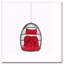 Balancelle PE en rotin, bois et rouge-1041143418-1041143413