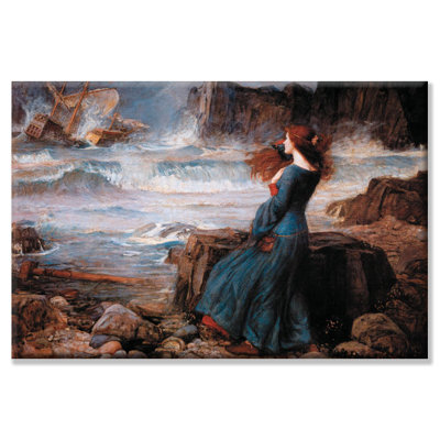 " Miranda and the Tempest on Canvas " by John William Waterhouse Print