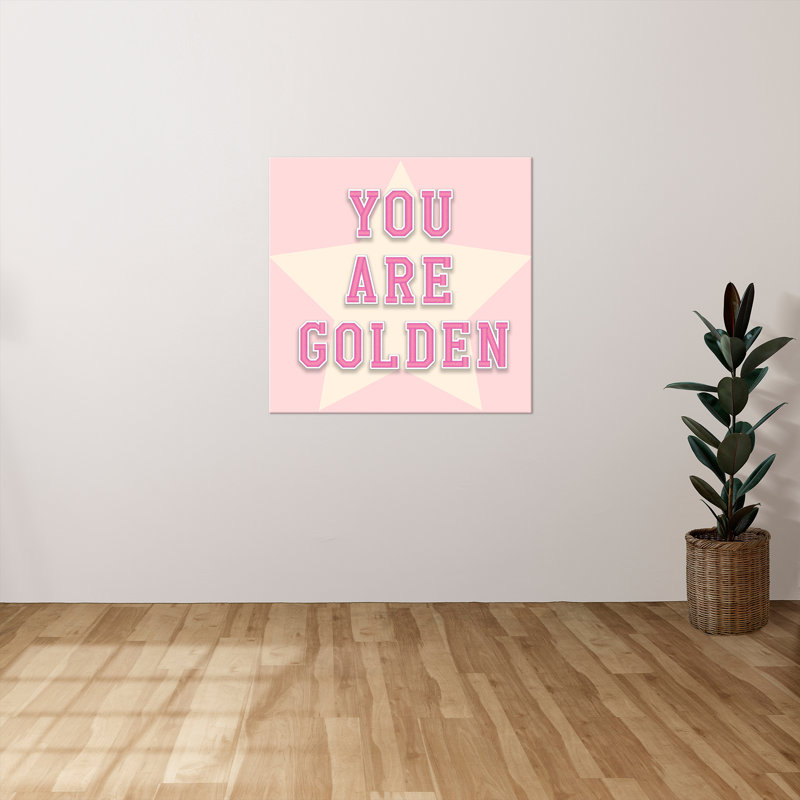 "You Are Golden" par CAD Designs, reproduction sur toile, H 18 po x l 18 po x P 1 po