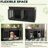 NEBZHASK 63'' Large Double Dog Crate Kennel Furniture with Divider and 3 Drawers for 2 Medium Animals Indoor-1322905602