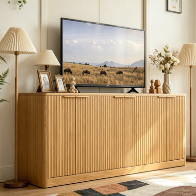 4-Door Wavy Storage Cabinet