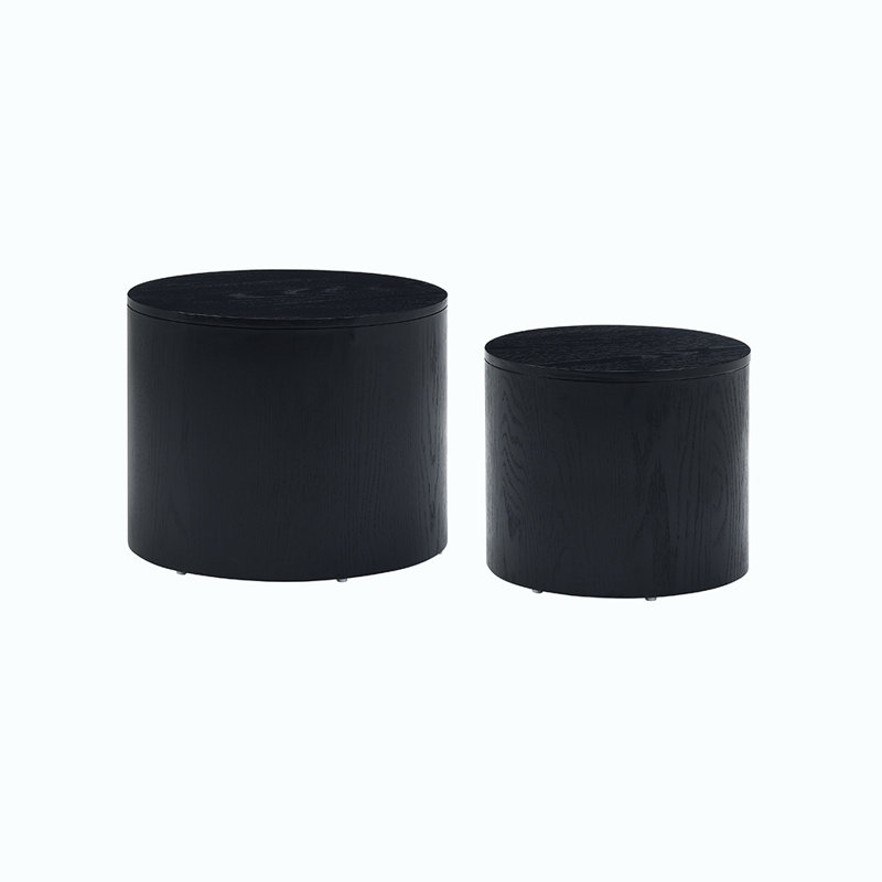 nesting table set of 2, Black