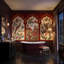 Décoration murale amovible de style chinois à panneaux arqués Chinoiserie-1583088063-1583088049