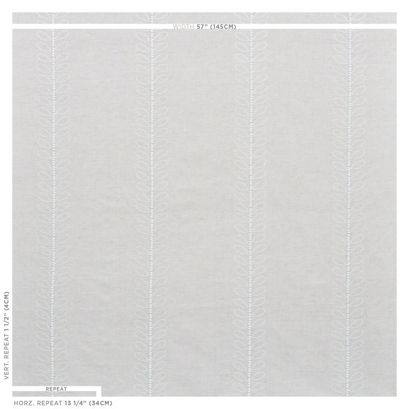 Camile Embroidery Fabric, Natural