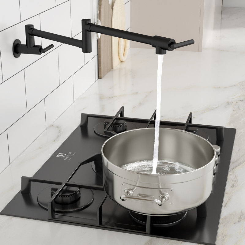 Logmey Kitchen Faucet Side Spray, Matte Black
