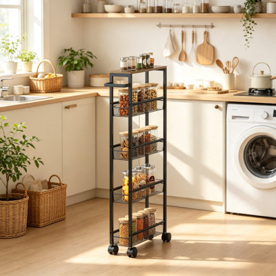96.5 cm H x 13 cm W Utility Cart