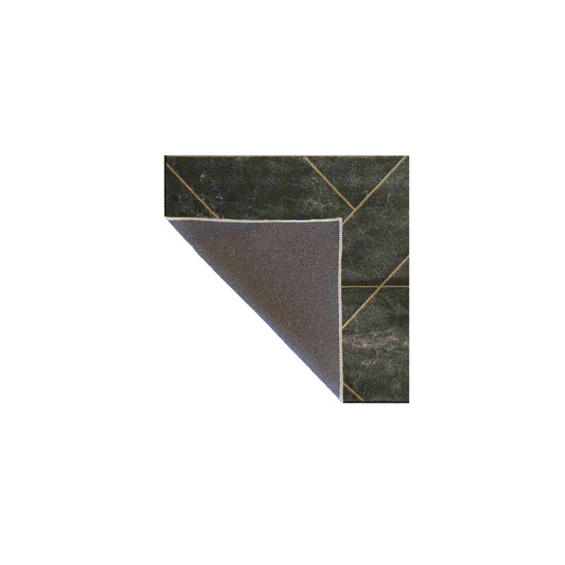 Tapis rayé à motif de pierres tissées et lavable, Rectangle 3 pi 3 po x 4 pi 11 po
