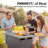Kreda 4 - Person Outdoor Seating Group With Fire Pit With Swivel Glide Chair And Cushions-1729453406