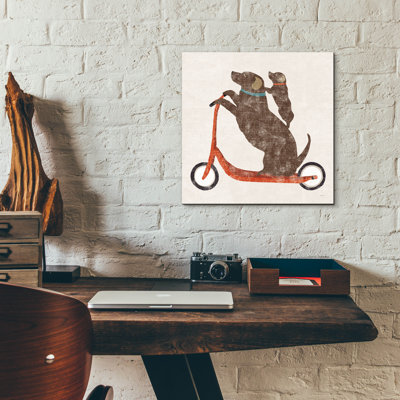 Art mural en verre Doxie Ride
