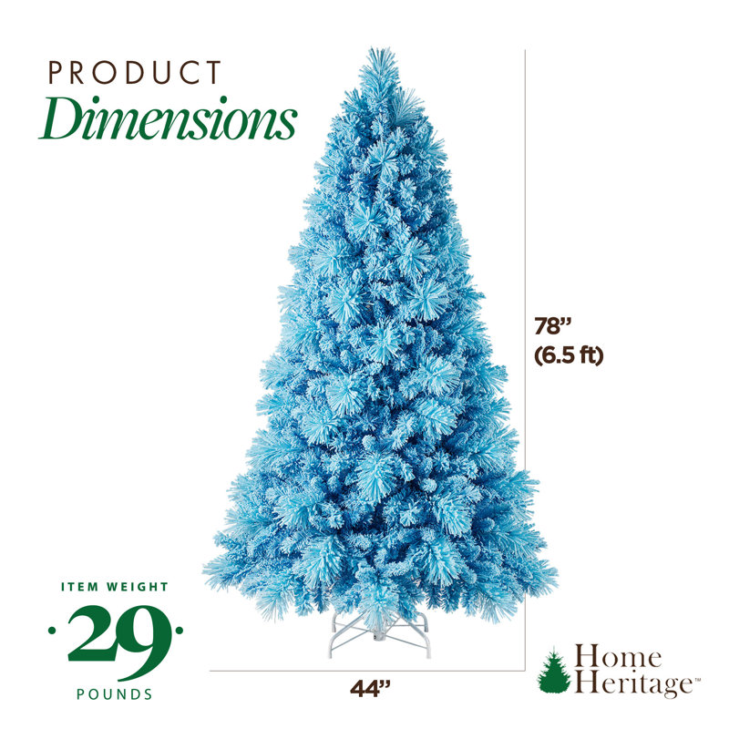 The Holiday Aisle® Rotating Tree Stand Base w/Snowdrift 6.5' Pine Christmas Tree