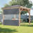 Heavy Duty Outdoor Clear Panel Curtain, All Weather Resistant Tarp Curtain for Pergola Porch Gazebo, Privacy Screen, Blackout Curtains(9 x 12 ft)-90864542-90864569